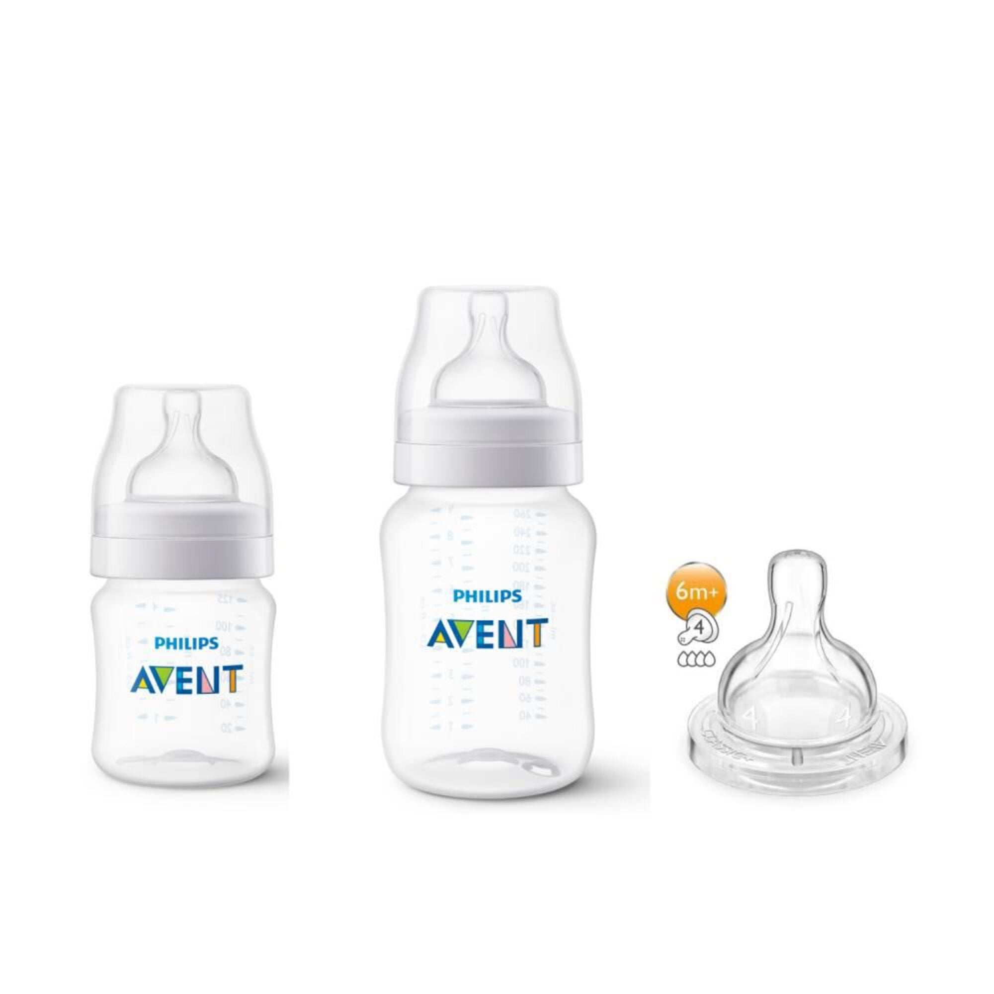 Avent Set Mamadera Anticolic 125ml+260ml Teti