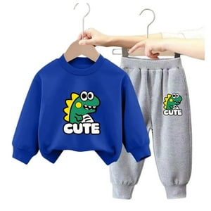 Kivara - Buzo Niño Infantil Algodon Poleron Pantalon Dino Azul 48