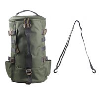 Magideal - Bolsa De Aparejos De Pesca Bolsa De Almacenamiento Mochila De Escalada Para Acampar Bolsa De Caña De Pescar Multipropósito Bolsa De Pesca Para Caminar Verde