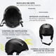 thumbnail image 5 of Casco de Ski Talla M Kano VANGUARD Ajustable, 5 of 13