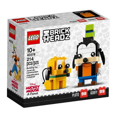 Lego Brick Headz - Disney Pluto & Goofy 214 Piezas 40378