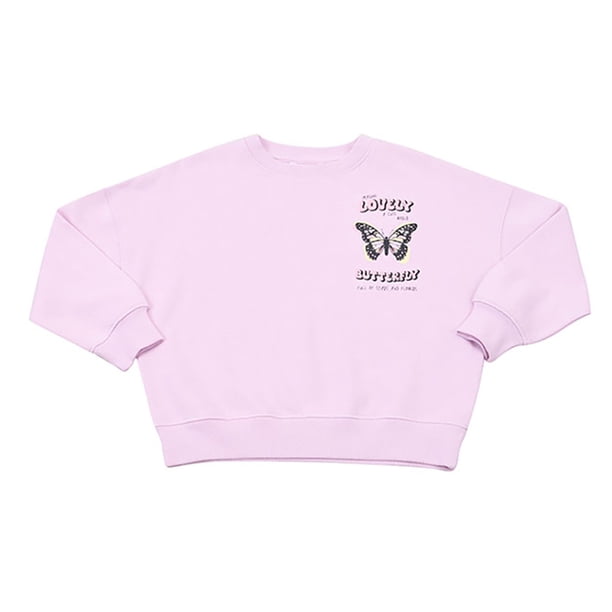 Poleron Niña Kids Pullover Rosado Corona