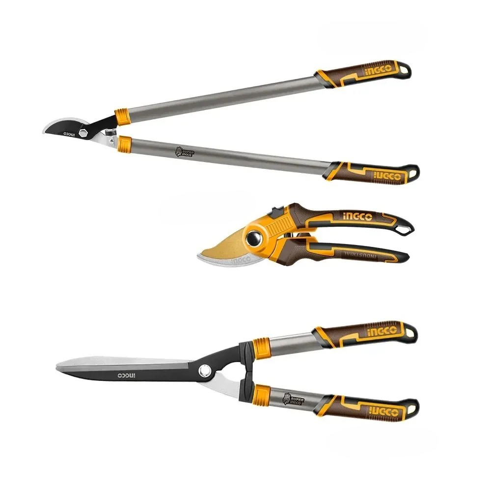 Set 3 Tijeras De Poda Ingco 8 / 25-34 / 28-35 Pulg Hlt93301