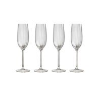 Royal Leerdam - Set 4 Copas Flauta Plisse 210 Ml