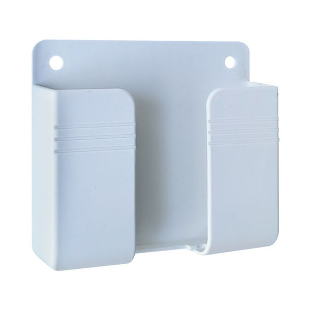 Organize Your Mobile Phone & Remote Control with this Punch-Free Wall Mount Stand & Storage Box