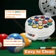 thumbnail image 2 of Limpiador de bolas de billar HEIOOM, pulidor de bolas de billar, limpiador electrónico de bolas de billar, pulido electrónico para 16 bolas de billar y snooker, 110 V, 180 V, 2 of 7