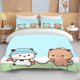 thumbnail image 1 of New Bubu DuduCute Bear Kawaii Christmas Gift Boys Bedding Set Microfiber or Polyester Duvet Cover Set Bed Sheets, 1 of 5
