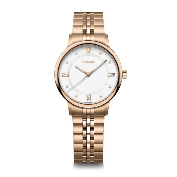 Reloj Urban Donnissima correa acero dorado Wenger