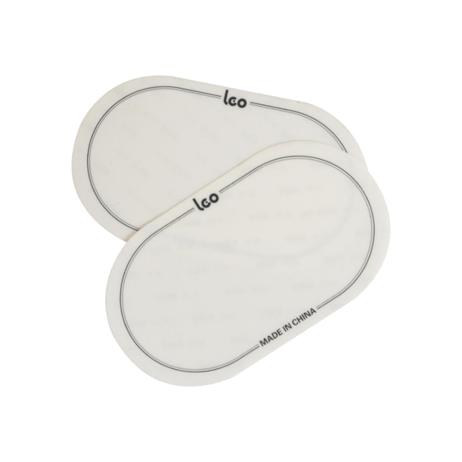 Bothyi - 2x Parches De Parche De Tambor A Prueba De Impactos Para Piezas De Bombo Protector De Parche Blanco 15,7 Cm X 9 Cm