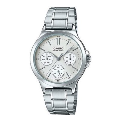 Reloj Analogo Plateado Casio Ltp-V300D-7A