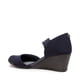 thumbnail image 2 of Zapato Anne Klein Tara con tacón de cuña para mujer en azul marino, 5,5 m, 2 of 2