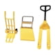 thumbnail image 1 of Casa de muñecas en miniatura para niños, vehículo de ingeniería, accesorios a escala 1:12, 1 Juego de Bulldozer, juguetes de tráfico en miniatura para conjunto amarillo, 1 of 5