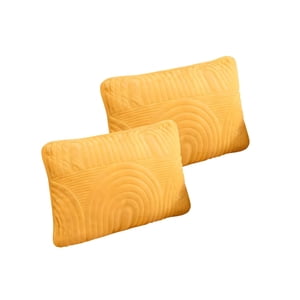 Genérico - Set De 2 Fundas De Cojin Serie Arco 30X50 Cm Amarillo
