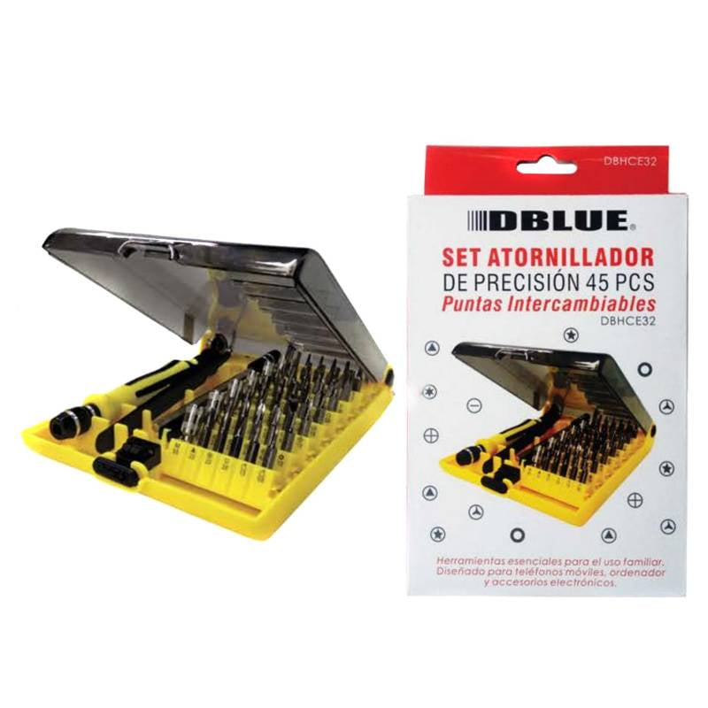 Set De Atornilladores De Precision 45 Piezas Dblue Dbhce32