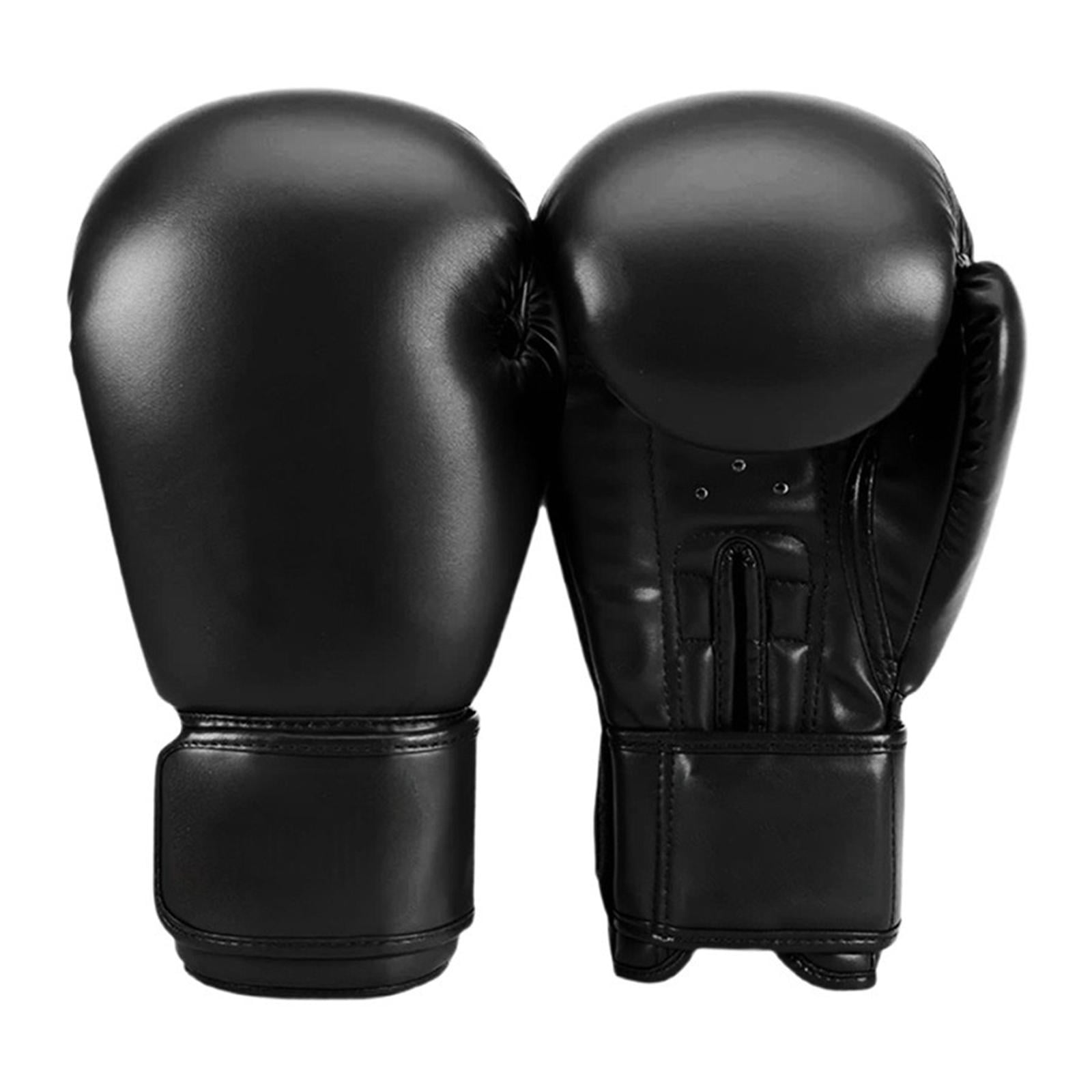 Ioensy - Guantes De Boxeo Para Adultos, Saco De Boxeo, Manoplas De Enfoque Para Kickboxing, Entrenamiento De Sparring, Color Negro