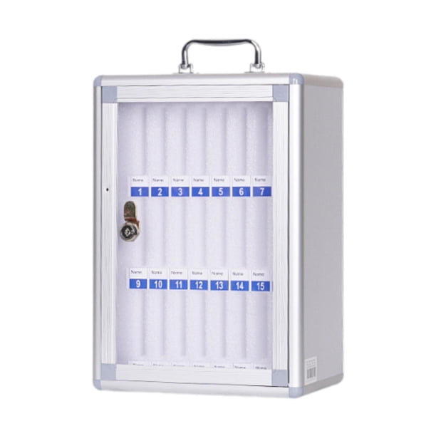 Gabinete De Almacenamiento Para Teléfono, Caja De Almacenamiento Para Teléfono Inteligente Con Mango Portátil De Aleación De Aluminio, 24 Ranuras