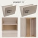 thumbnail image 5 of Juego de 2 cajas organizadoras de archivos plegables de lino con tapa ZICOTO, 5 of 9
