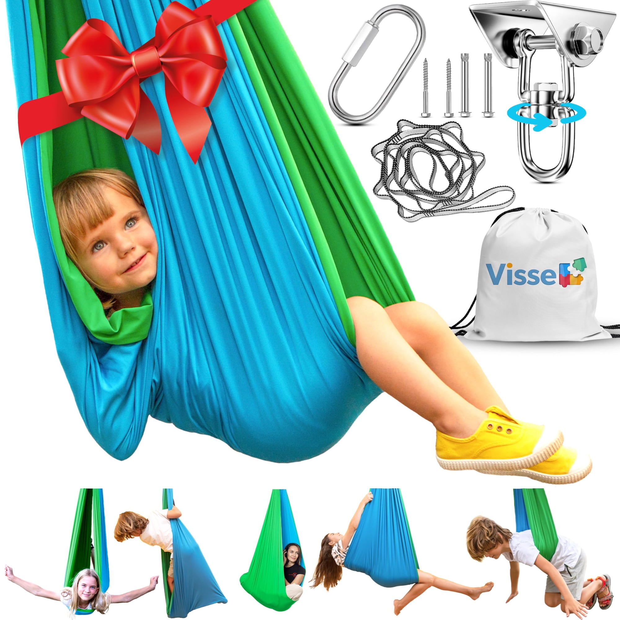 Columpio Sensorial Visse Capullo Calmante Terapia 360° Para Niños