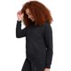 thumbnail image 4 of Sudadera con capucha Hanes EcoSmart para mujer, con cierre completo, color ébano, 2XL, 4 of 7