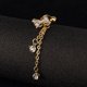 thumbnail image 2 of 1 piercing para ombligo con forma de lazo y diamante brillante (blanco), 2 of 6