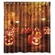 thumbnail image 1 of Cortina de ducha con temática de Halloween de Golwing Pumpkins Under The Trees, juego de cortina de baño con ganchos, tamaño 66 x 72 pulgadas, 1 of 3
