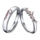thumbnail image 1 of Anillos pareja ajustables plata 925 baño oro rosa, 1 of 3