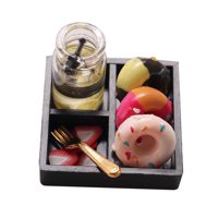 Bothyi - 1:12 Casa De Muñecas Juego De Té De La Tarde Casa De Muñecas Para Niñas Niños Regalos De Vacaciones