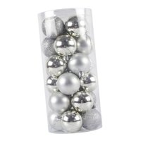 Magideal - 24 Piezas De Bolas Navideñas Colgantes, Proyectos De Manualidades, Adornos Navideños, Decoración Para El Hogar, Navidad, Cumpleaños, Año Nuevo, Gradua Plata