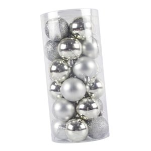 Magideal - 24 Piezas De Bolas Navideñas Colgantes, Proyectos De Manualidades, Adornos Navideños, Decoración Para El Hogar, Navidad, Cumpleaños, Año Nuevo, Gradua Plata
