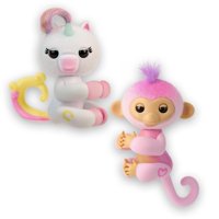 Toy Fingerlings Interactive, Bebé Mono Y Unicornio, Paquete De 2