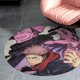 thumbnail image 4 of Jujutsu Kaisen Alfombra Redonda de Felpa Coral, Antideslizante, No Desprende Pelusas, Lavable y Duradera para Salón, Dormitorio y Habitación de Niños 60cm, 4 of 6