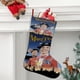 thumbnail image 2 of Mary Poppins Tema: Calcetines de Navidad, fino lino blanco para colgar en escaleras y chimenea, decoración navideña para el hogar, regalo de Navidad. 45cm × 32cm, 2 of 5