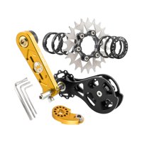 Magideal - De Conversión De Una Sola Velocidad Para Bicicleta Cassette De Una Sola Velocidad Reparación De Aleación De Aluminio Convertidor De Velocidad Reem 22T Dorado