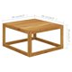 thumbnail image 4 of Mesa de café VidaXL de madera maciza de acacia cuadrada para exteriores, 4 of 4