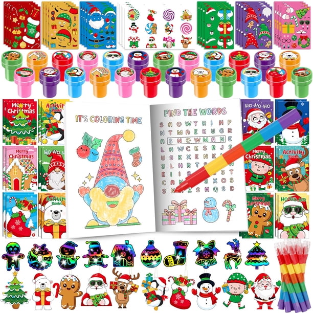 Set de coloreado BenLouis 24 piezas temática de pan de jengibre para fiestas infantiles