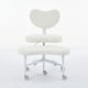 thumbnail image 1 of Meditation Chair Plus, Cross Legged Chair with Wheels, ADHD Chair, Criss Cross Desk Chair with Lumbar Support and Adjustable Stool, Flexible Design for Fidgety Sitters, Ivory, 1 of 3