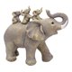 thumbnail image 5 of Estatua De Elefante De Resina, Adorno De Escritorio Para Estantería, Escritorio, Gris Y Amarillo, 5 of 5