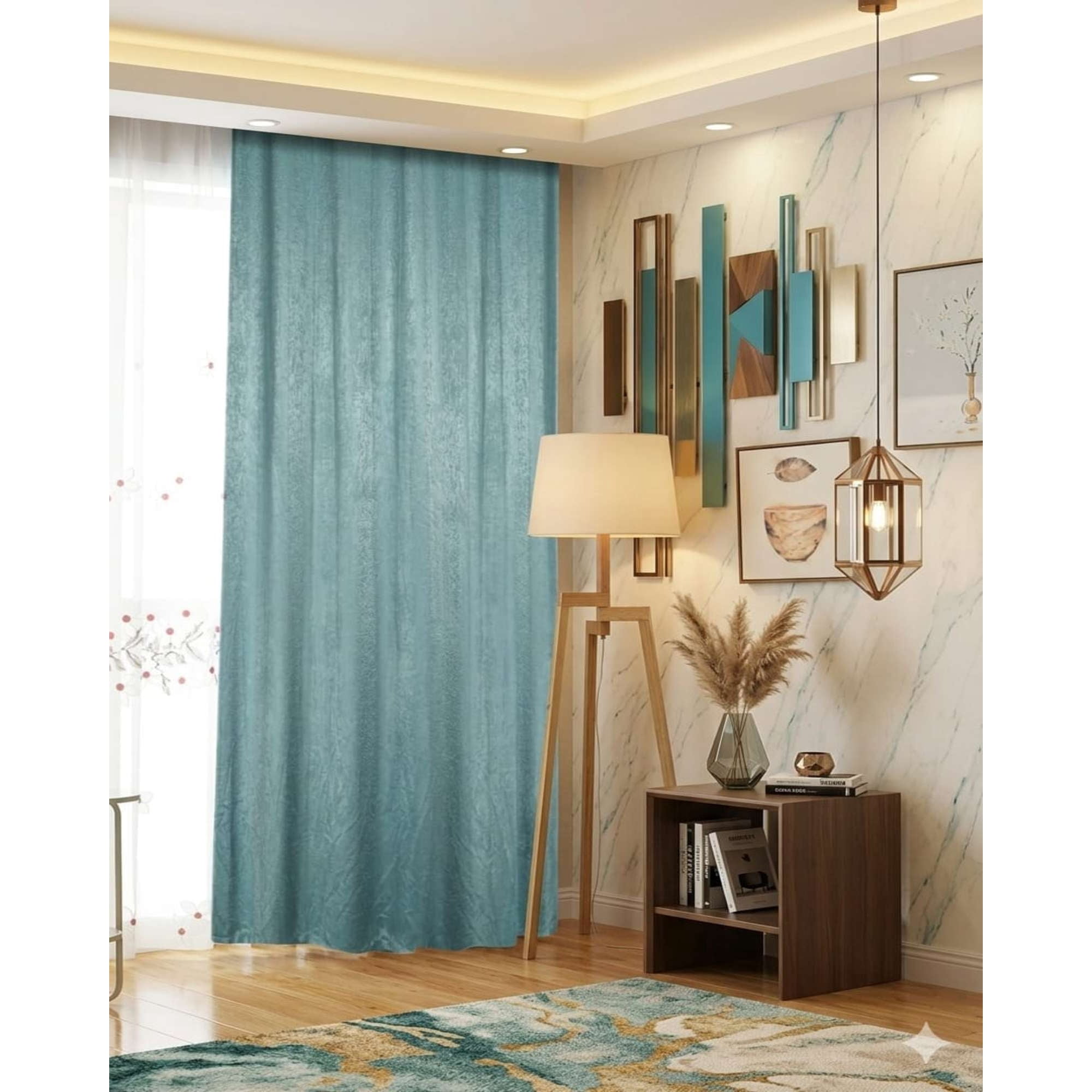 Mylhogar - Juego De Cortinas Velvet Aterciopelada 2 Paños 140x230 Cm
