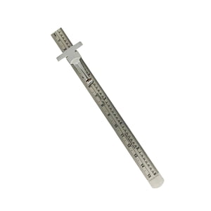 Magideal - Regla De Portátil, De Guías Métricas De Material Acero Inoxidable, Movimiento De Artesanía De Medición Para Acolchar, Modista, Artesanía De Tela