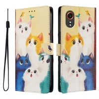 Foxdock Funda Tipo Cartera Para Samsung Galaxy X Cover 7 Con Soporte Y Correa – Diseño De Patrones Lindos