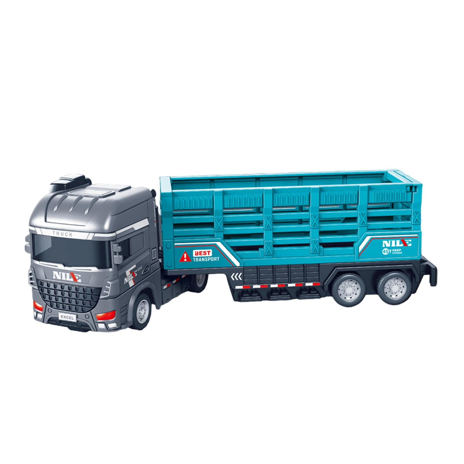 Magideal - Camión De Construcción De Juguete Para Niños, Vehículo De Juego De Construcción, Camión Creativo, Coche De Ingeniería Para Niños, Juguetes Educativos, Transportador