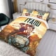 thumbnail image 3 of Iyanu Conjunto de sábanas temático, trío de piezas, cómodo y amigable con la piel, diseño único, regalo de decoración para el hogar para familiares, amigos y fans, 90 cm * 190 cm, 3 of 6