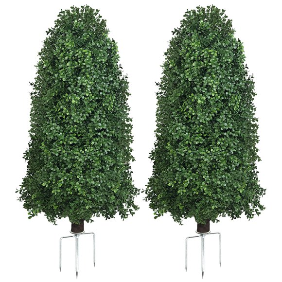 Topiaria QIANYUN 36 cm Pack de 2 resistente a UV para exteriores