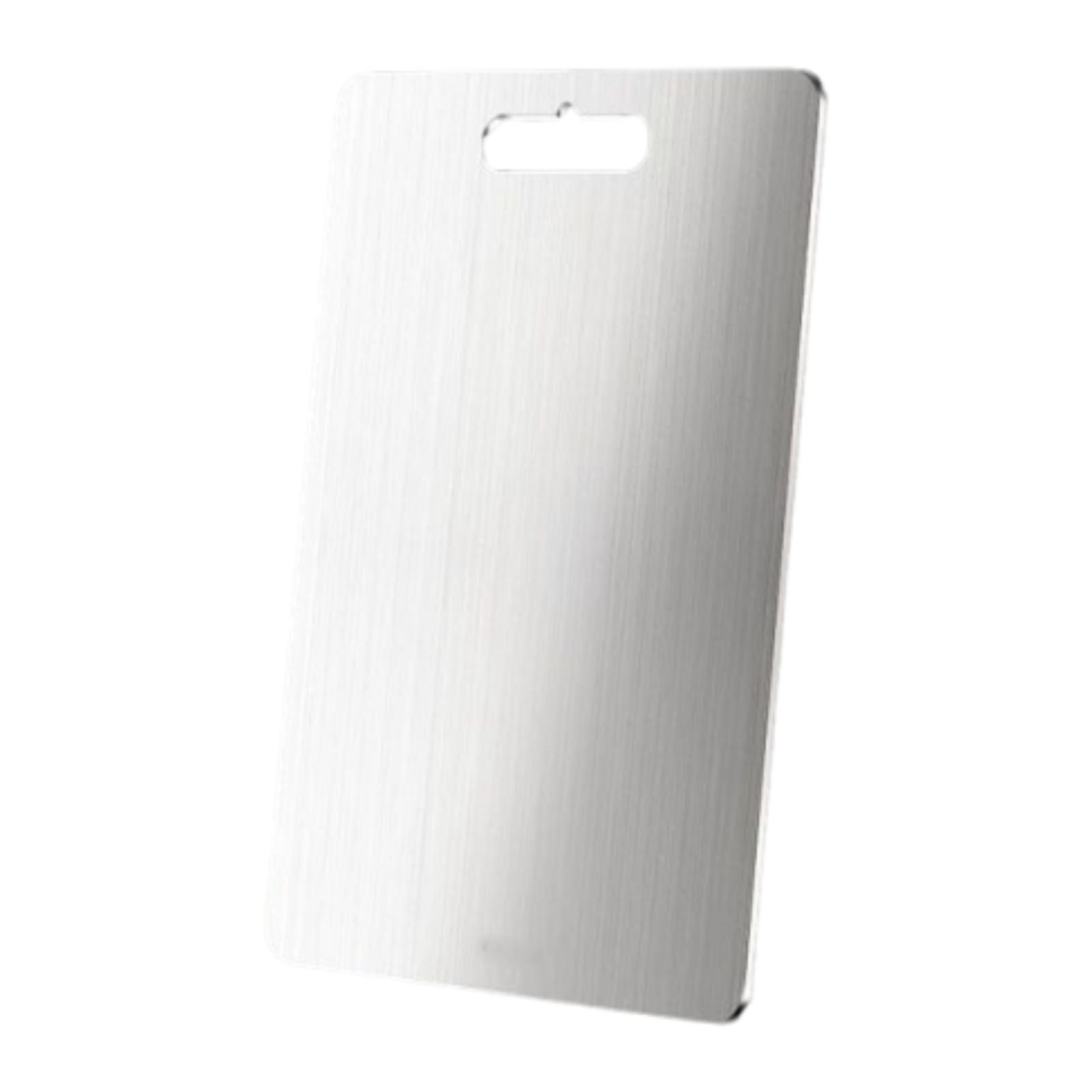 Bothyi - Tabla De Cortar De Acero Inoxidable De Doble Cara Para Verduras, 46 X 30 Cm.