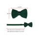 thumbnail image 2 of INSPIRE CHIC Corbatas de Moño Pre-atadas para Hombre Correa Ajustable Color Sólido Pajarita Tejida Verde Oscuro, 2 of 5