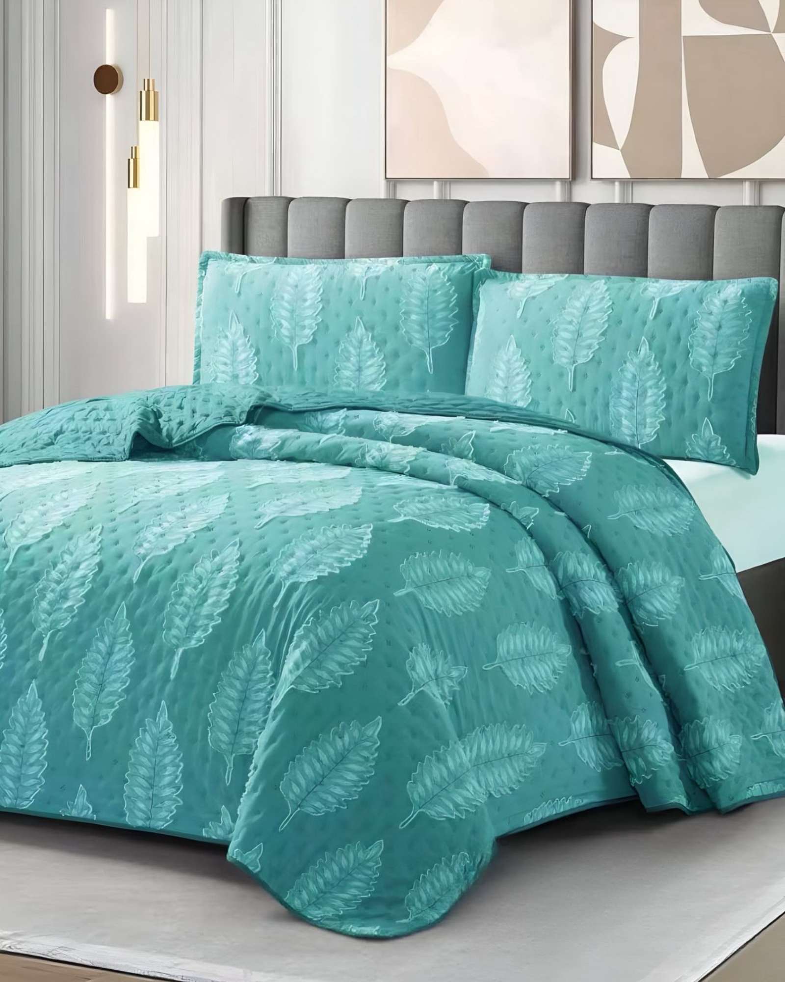 Meipulis - Cobertor Colcha Quilt Tufting De Lujo Suave King