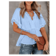 thumbnail image 2 of Blusas peplum para mujer de Joefnel, camisas babydoll, blusas de verano, tops con volantes para mujer, top peplum, 2 of 5