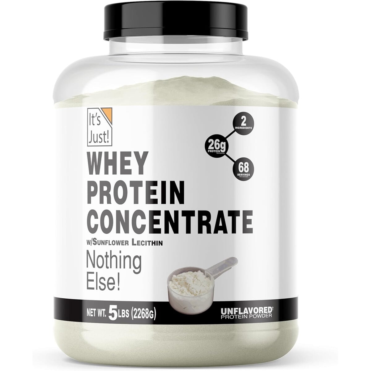 Proteína Whey Concentrada Its Just 5lbs Sin Sabor Usa