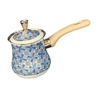 Magideal - Cafetera Turca Calentador De Para Hacer Café Olla De Madera Larga Para Derretir Olla Para Calentar Leche Cafetería Casera Fácil De Limpiar 900 Ml