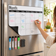 thumbnail image 1 of Pizarra Calendario Mensual Magnética Para Refrigerador con Plumones y borrador, 1 of 6